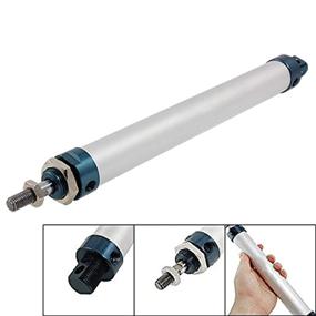 img 3 attached to Sydien MAL Series 25Mm Bore 200Mm Stroke Double Acting Single Rod Pneumatic Cylinder With Y Connector And 4Pcs Pneumatic Quick Fitting