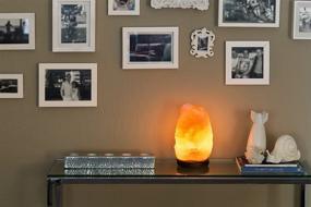 img 1 attached to 🌄 Rakaposhi Himalayan Salt Rock Lamp - 9+ lbs with UL Listed Dimmer Switch, Natural and Energizing