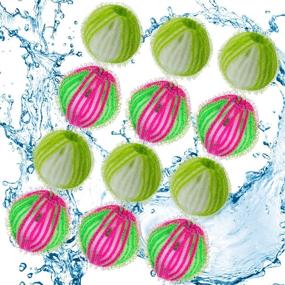 img 4 attached to POUMANNI Pet Hair Remover for Laundry: 12 PCS Washing Balls - Reusable Dryer Balls and Lint Remover for Laundry