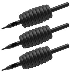 img 4 attached to 🖋️ ITATOO 20PCs Assorted Sterilized Disposable Tattoo Tubes - Black Rubber Soft Grips - 5 & 7 Round Tips - 25mm Size - 1 Inch (N508-7-5RT+7RT)