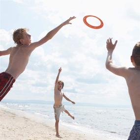 img 3 attached to 🏓 6 Pack Aero Discs: Outdoor Pro Flyer Rings, Flying Toys for Kids and Adults - Plastic Ultimate Glider Toss Game, 11 inches