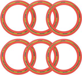 img 4 attached to 🏓 6 Pack Aero Discs: Outdoor Pro Flyer Rings, Flying Toys for Kids and Adults - Plastic Ultimate Glider Toss Game, 11 inches