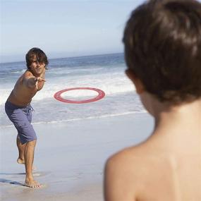 img 2 attached to 🏓 6 Pack Aero Discs: Outdoor Pro Flyer Rings, Flying Toys for Kids and Adults - Plastic Ultimate Glider Toss Game, 11 inches