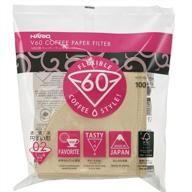 ☕ hario v60 size 02 natural paper coffee filters - 100 count logo