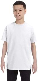 img 2 attached to 👕 Hanes Youth 6.1 oz. Tagless T-Shirt: Comfortable and Hassle-Free Apparel for Kids