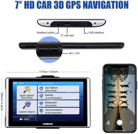 img 2 attached to 🗺️ Навигационная система CARRVAS GPS для автомобиля, 2021 MAP 7-дюймовый GPS навигатор для грузовиков, голосовые подсказки, предупреждение о скорости, США, Канада, Мексика, обновление карт на всю жизнь.