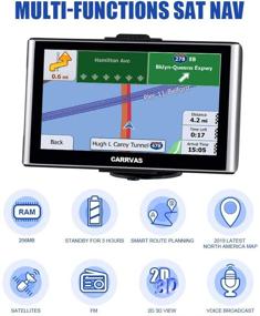 img 3 attached to 🗺️ Навигационная система CARRVAS GPS для автомобиля, 2021 MAP 7-дюймовый GPS навигатор для грузовиков, голосовые подсказки, предупреждение о скорости, США, Канада, Мексика, обновление карт на всю жизнь.