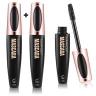 👁️ siamhoo 4d silk fiber lash mascara - без размазывания, водостойкий, длительного действия, гипоаллергенный объемный тушь для ресниц, черный - объем и длина (2 шт.) логотип