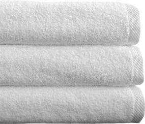 img 2 attached to 🛀 Classic Turkish Towels: Luxury White Bath Sheets for Adults - 3 Piece Set, 30 x 60 Inches - 100% Cotton, Soft & Super Absorbent