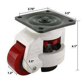 img 3 attached to Homend Leveling Casters GD 80F T Mounted