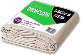 img 4 attached to 🎨 CCS Chicago Canvas & Supply's Heavy-Duty Canvas Drop Cloth: Ultimate Floor & Furniture Protection - 9x12 Feet, Washable & Reusable Duck Dropcloth Fabric for Paint, Dust, and Dirt Resistance