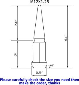 img 3 attached to Purple Lug Nuts Spiked M12X1