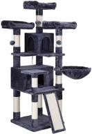 feandrea large cat tree tower condo with scratching posts, 2 caves, 3 plush perches, board, activity center, 66.1 inches - ultimate cat furniture for optimal play and rest logo