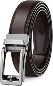 img 4 attached to 👨 Ultimate Leather Ratchet Comfort: The Best Adjustable Accessories for Men