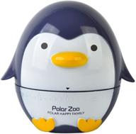 🐧 golandstar cute cartoon penguin timers: 60 minutes mechanical kitchen cooking timer with loud alarm - dark blue logo