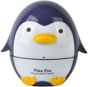 img 4 attached to 🐧 Golandstar Cute Cartoon Penguin Timers: 60 Minutes Mechanical Kitchen Cooking Timer with Loud Alarm - Dark Blue