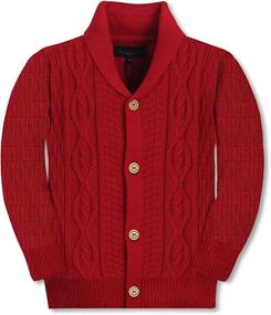 img 2 attached to Gioberti Cotton Knitted Cardigan Sweater Boys' Clothing ~ Sweaters