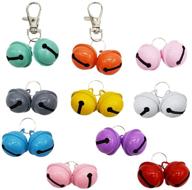 🔔 colorful 20-pack pet collar bells: big, strong and loud bell for potty training, charm for collars and necklace pendant logo