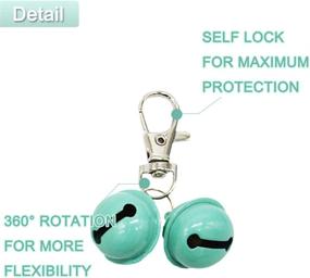 img 2 attached to 🔔 Colorful 20-Pack Pet Collar Bells: Big, Strong and Loud Bell for Potty Training, Charm for Collars and Necklace Pendant