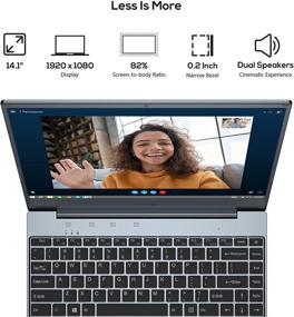 img 2 attached to 💻 Vastking 14” Windows 10 Laptop Computer: 8GB RAM, 256GB SSD, Celeron N4020, FHD 1920 x 1080 Display, 5G WiFi, Compact Design