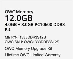 img 3 attached to Улучшите производительность с набором улучшения памяти OWC 12.0GB (8ГБ+4ГБ) DDR3 SO-DIMM