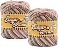 sugar&#39;n cream ombres 🎀 super size yarn - pink camo logo