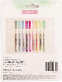 img 1 attached to 🖌️ Творческое преданность: набор ручек-файнлайнеров American Crafts из 9 штук, разноцветные для художественного совершенства.