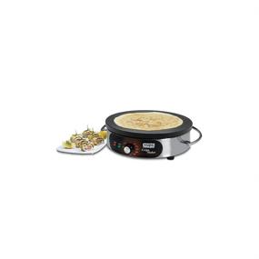 img 1 attached to Waring Commercial WSC160X Electric Crepe Maker: 16-inch Cast Iron Cooking Surface, Stainless Steel Base - Batter Spreader and Spatula Included - 120V, 1800W, 5-15 Phase Plug