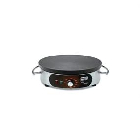 img 3 attached to Waring Commercial WSC160X Electric Crepe Maker: 16-inch Cast Iron Cooking Surface, Stainless Steel Base - Batter Spreader and Spatula Included - 120V, 1800W, 5-15 Phase Plug