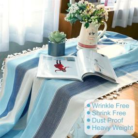 img 2 attached to 🍽️ Rectangular Tablecloth - Premium Quality and Stylish Designs