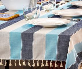 img 4 attached to 🍽️ Rectangular Tablecloth - Premium Quality and Stylish Designs