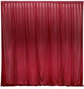 img 4 attached to 📸 SweetEasy Burgundy Photography Backdrop: 10 ft x 10 ft Curtains for Weddings, Parties, and Home Events