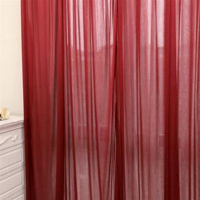 img 1 attached to 📸 SweetEasy Burgundy Photography Backdrop: 10 ft x 10 ft Curtains for Weddings, Parties, and Home Events