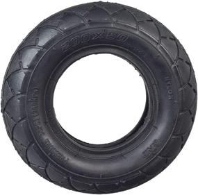 img 2 attached to 🛴 Qind 200 x 50 Tire & Inner Tube for Razor E100 E150 E200 eSpark Crazy Cart Scooters - W13112099045, W25143499070