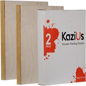 img 4 attached to KaziUS Wooden Panels Painting Birchwood