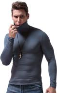 🧥 salnier men's basic turtleneck slim fit long sleeve pullover: soft lightweight sweater for stylish thermal comfort логотип