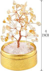 img 1 attached to 🌳 SUNYIK Citrine Money Tree Bonsai: 4 Inch Tumbled Crystal for Lucky Fengshui Healing Decoration