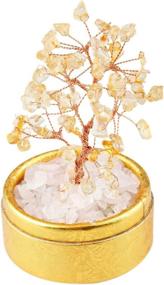 img 3 attached to 🌳 SUNYIK Citrine Money Tree Bonsai: 4 Inch Tumbled Crystal for Lucky Fengshui Healing Decoration