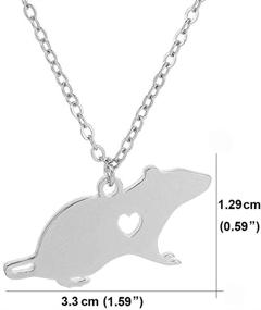 img 2 attached to 🐀 Chinese Zodiac Necklace - Luvalti Rat Pendant - Astrological Gift for Family and Friends