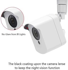 img 2 attached to Wyze Camera Wall Mount Bracket & Protective Cover with Security Wall Mount for Wyze 📷 Cam V2 V1 and Ismart Spot Camera - Indoor & Outdoor Use, White (1 Pack) by Mrount