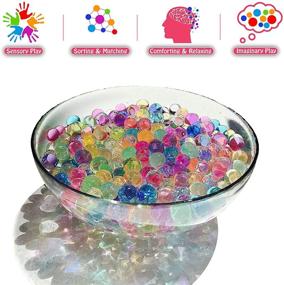 img 2 attached to 🌈 MarvelBeads 9.5oz Water Beads [Non-Toxic] Certified Rainbow Mix for Kids Sensory Play and Spa Refill BPA & Phthalate Free (Over 0.5 lb)