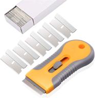 🧼 ehdis ceramic scraper: the ultimate tool for stove, oven, car sticker, window tint, and glue removal + bonus 100pcs replaceable razor blades logo