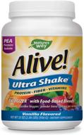 🌿 nature's way alive! ultra-shake pea protein with vitamins & fiber - vanilla flavor, 26 servings logo