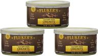 high-quality fluker's gourmet canned crickets - 1.2oz (3 pack) logo