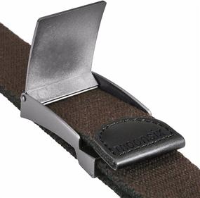 img 3 attached to 🌙 Moonsix Canvas Belts: Top-Flip Military Style Men's Accessories in Belts