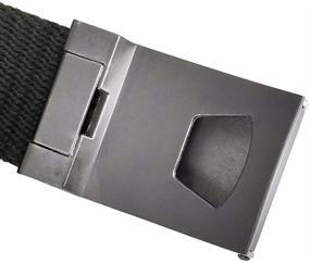 img 2 attached to 🌙 Moonsix Canvas Belts: Top-Flip Military Style Men's Accessories in Belts