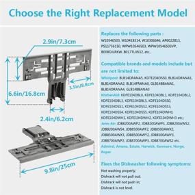 img 2 attached to 🔧 Reyhoar Dishwasher Upper Rack Adjuster W10546503 Replacement - 2 Pack - Compatible with Whirlpool & KitchenAid - Replaces W10306646 AP6022813 PS11756150