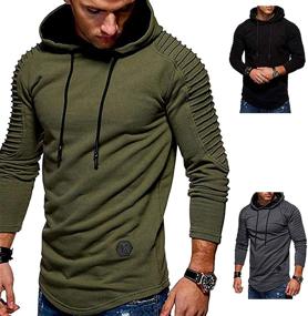 img 3 attached to Спортивные толстовки Fashion Workout Pullover