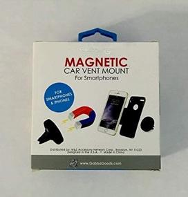 img 1 attached to 📱 Magnetic Smartphone Car Vent Mount by GabbaGoods: Enhancing Accessibility and Stability