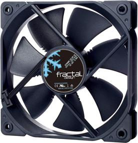 img 3 attached to 💨 Вентилятор компьютера Fractal Design Dynamic X2 GP-12; Бесшумный, Высокий Воздушный Поток 120x120x25 мм - Подшипники FDB, Zaщелка, Аэродинамические Стойки - 1200 об/мин, 12 В, Черная версия